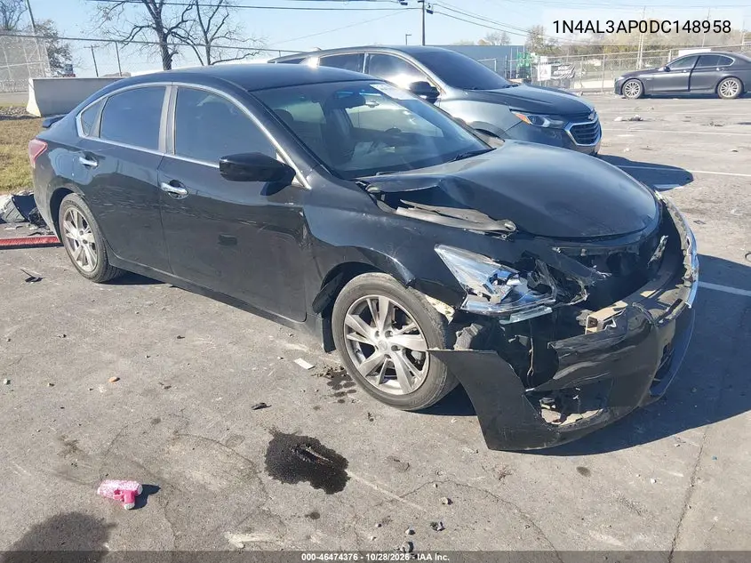NISSAN ALTIMA 2013, VIN 1N4AL3AP0DC148958