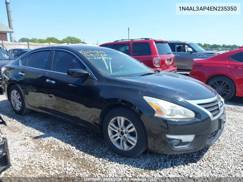 NISSAN ALTIMA 2014, VIN 1N4AL3AP4EN235350
