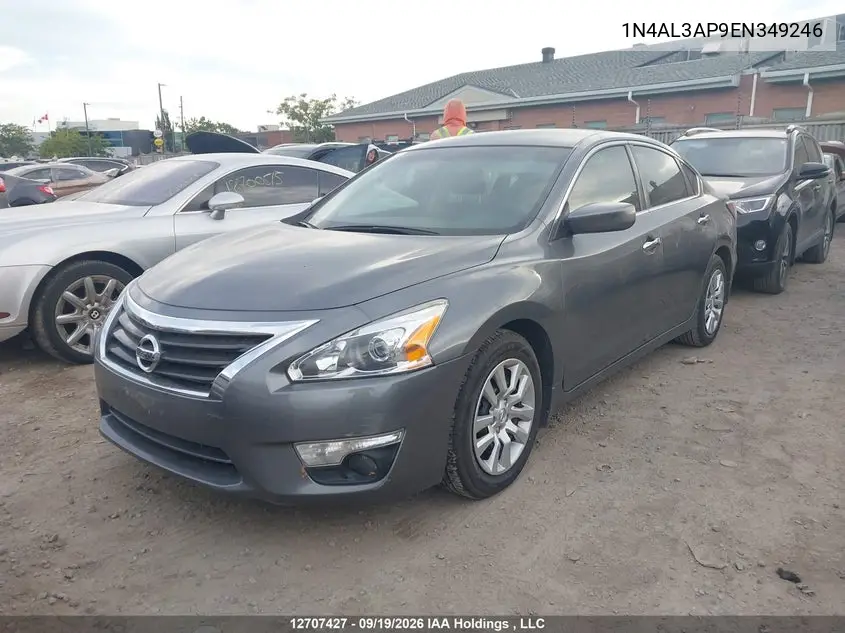 2014 NISSAN ALTIMA VIN 1N4AL3AP9EN349246 — фото 2