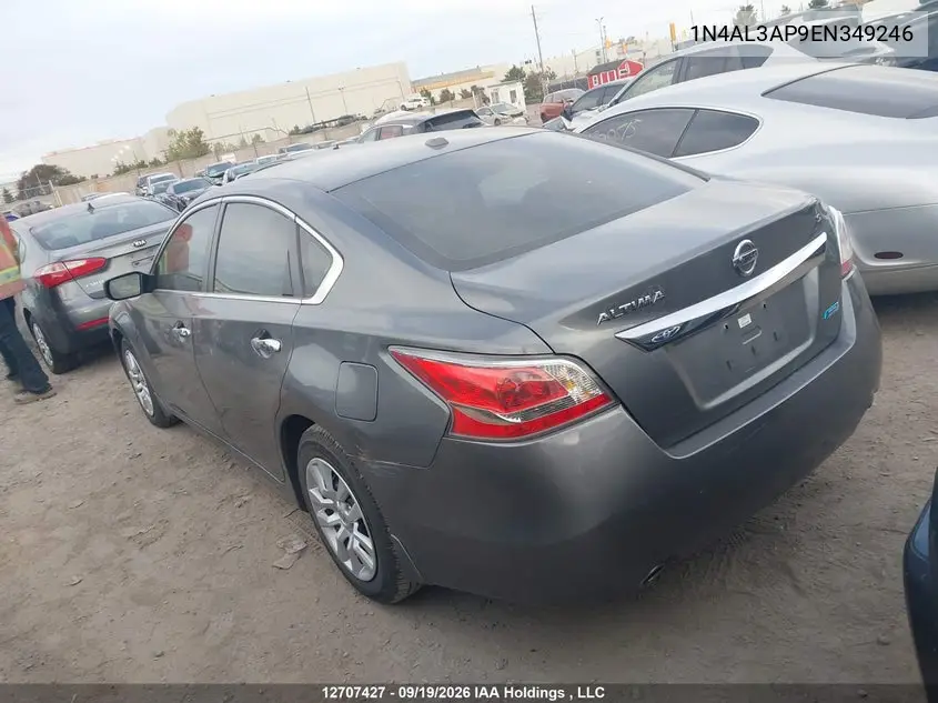 2014 NISSAN ALTIMA VIN 1N4AL3AP9EN349246 — фото 3