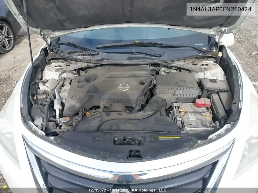 2014 NISSAN ALTIMA VIN 1N4AL3AP0EN260424 — фото 10
