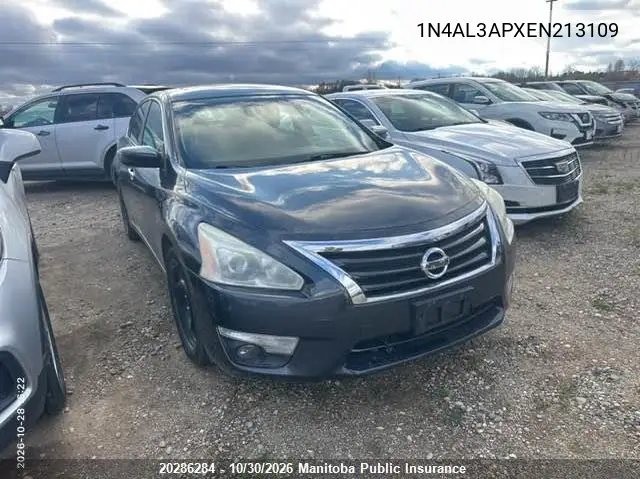 NISSAN ALTIMA 2014, VIN 1N4AL3APXEN213109