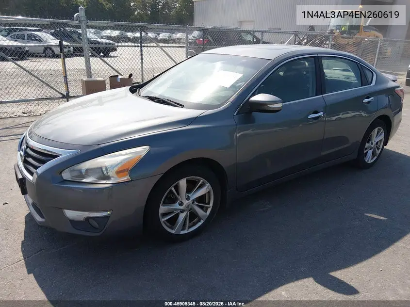 2014 NISSAN ALTIMA VIN 1N4AL3AP4EN260619 — фото 2