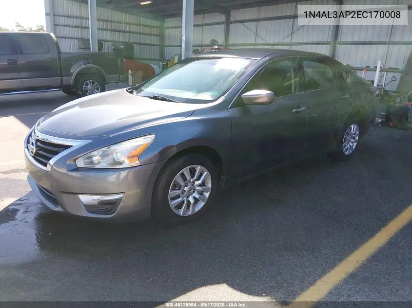 2014 NISSAN ALTIMA VIN 1N4AL3AP2EC170008 — фото 2