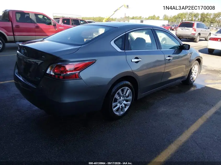2014 NISSAN ALTIMA VIN 1N4AL3AP2EC170008 — фото 4