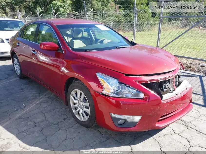 NISSAN ALTIMA 2014, VIN 1N4AL3AP4EC296547