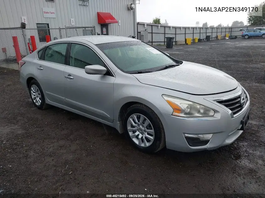 NISSAN ALTIMA 2014, VIN 1N4AL3AP2EN349170