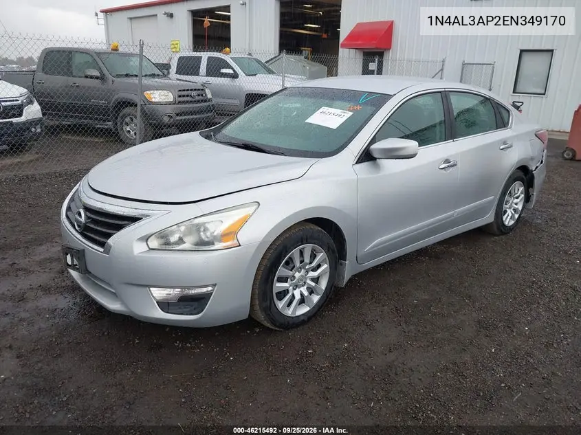 2014 NISSAN ALTIMA VIN 1N4AL3AP2EN349170 — фото 2