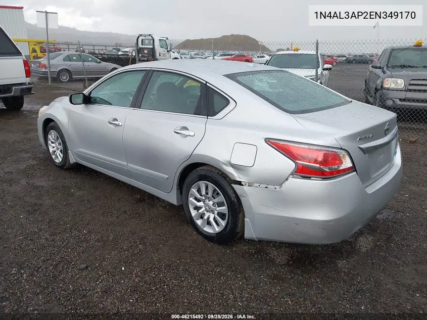 2014 NISSAN ALTIMA VIN 1N4AL3AP2EN349170 — фото 3
