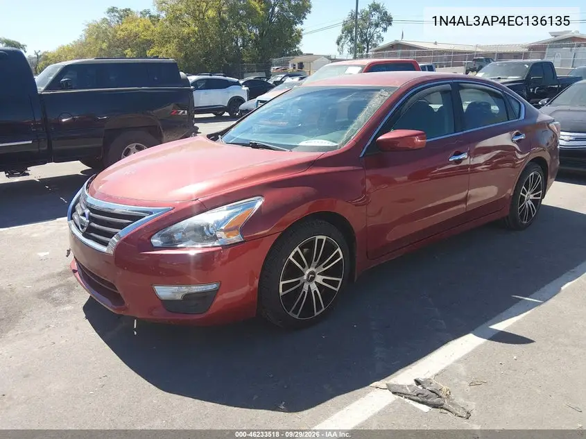 2014 NISSAN ALTIMA VIN 1N4AL3AP4EC136135 — фото 2
