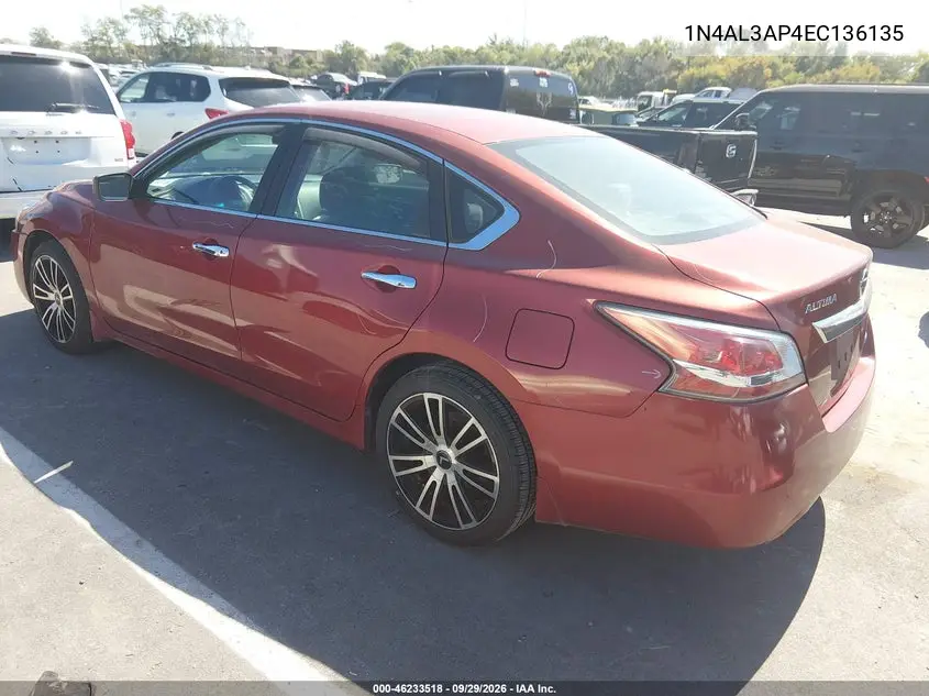 2014 NISSAN ALTIMA VIN 1N4AL3AP4EC136135 — фото 3