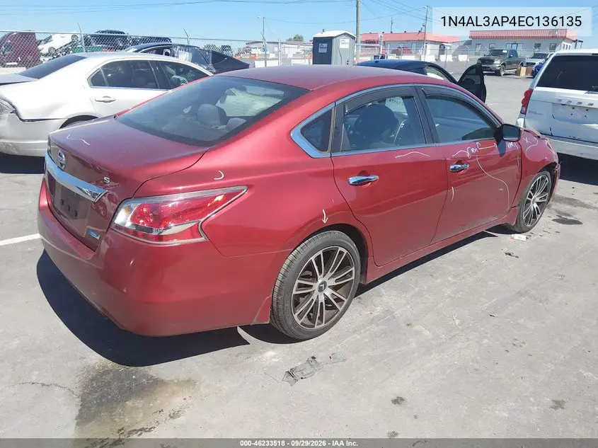 2014 NISSAN ALTIMA VIN 1N4AL3AP4EC136135 — фото 4