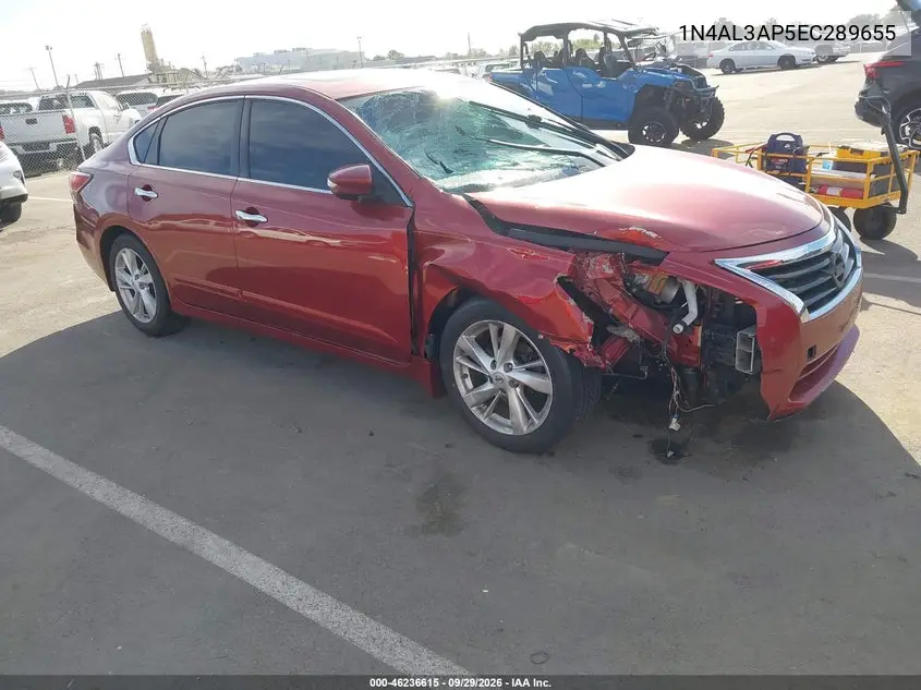 NISSAN ALTIMA 2014, VIN 1N4AL3AP5EC289655