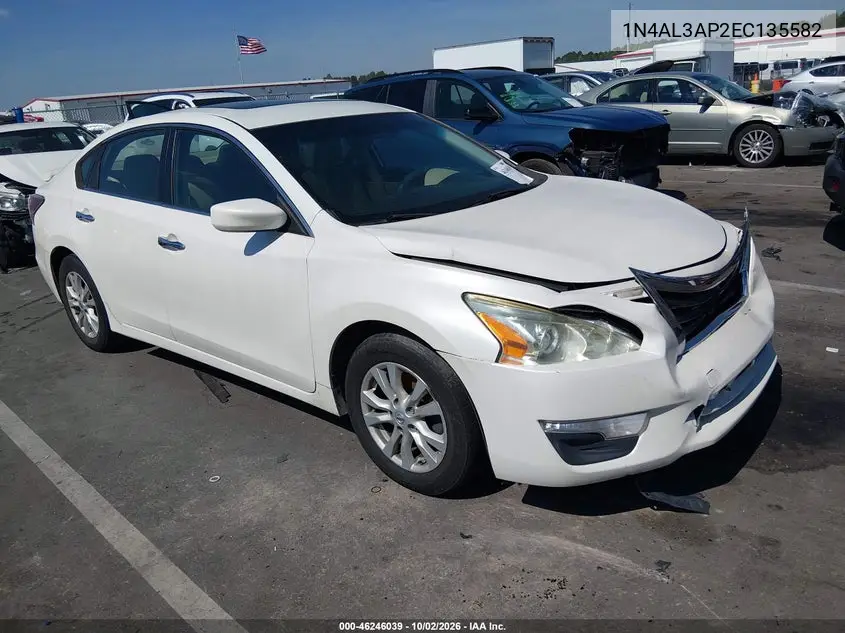NISSAN ALTIMA 2014, VIN 1N4AL3AP2EC135582