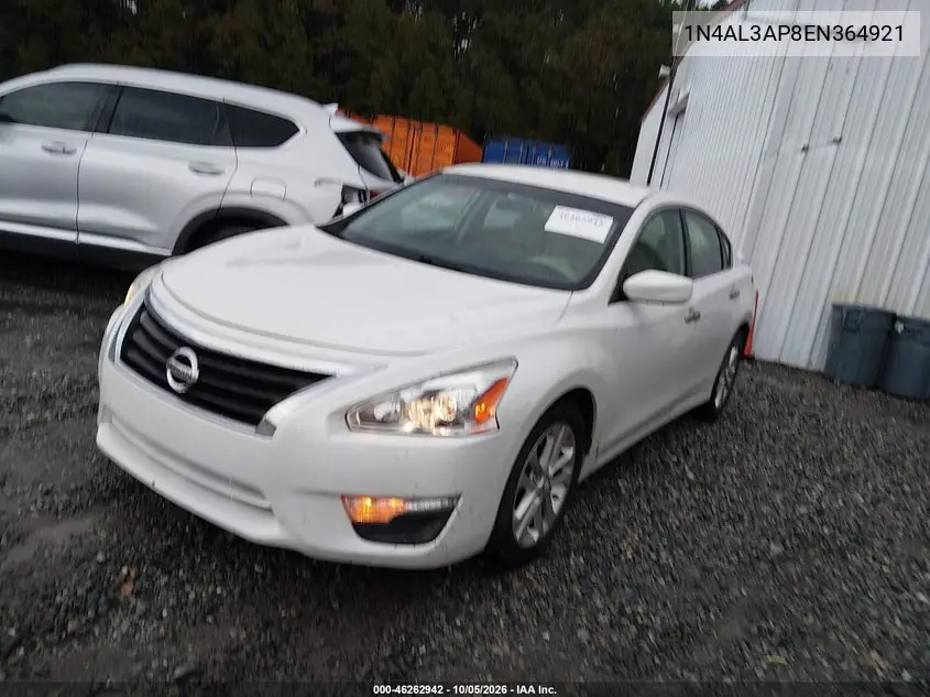 2014 NISSAN ALTIMA VIN 1N4AL3AP8EN364921 — фото 2