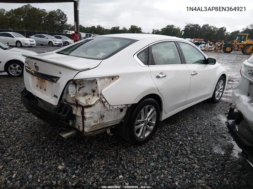 2014 NISSAN ALTIMA VIN 1N4AL3AP8EN364921 — фото 4