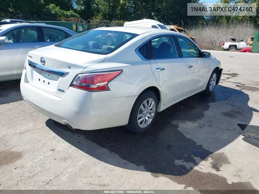 2014 NISSAN ALTIMA VIN 1N4AL3APXEC424760 — фото 4