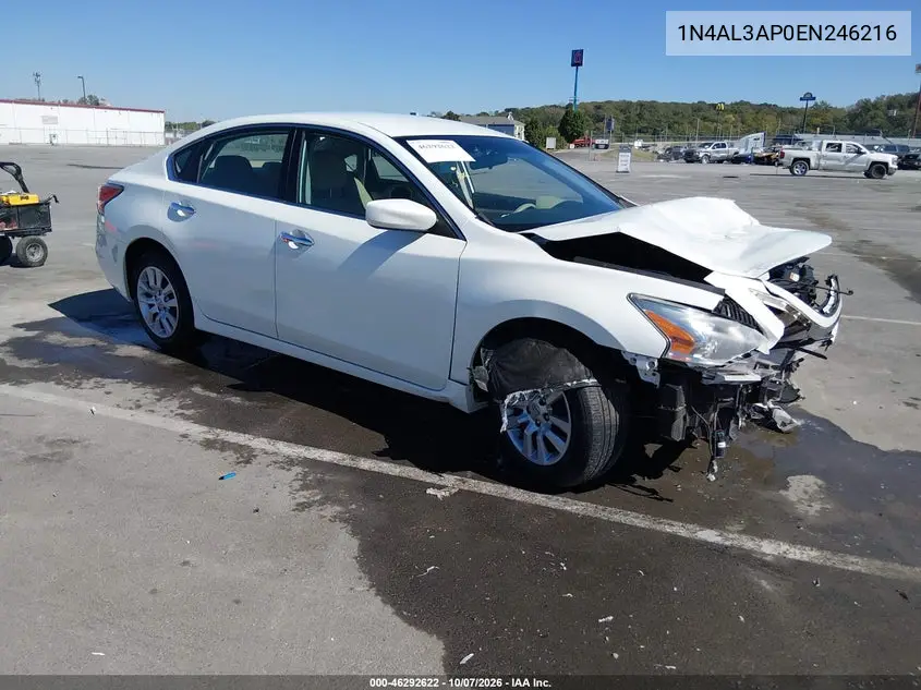 NISSAN ALTIMA 2014, VIN 1N4AL3AP0EN246216