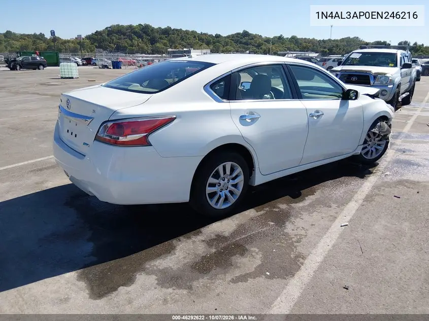 2014 NISSAN ALTIMA VIN 1N4AL3AP0EN246216 — фото 4