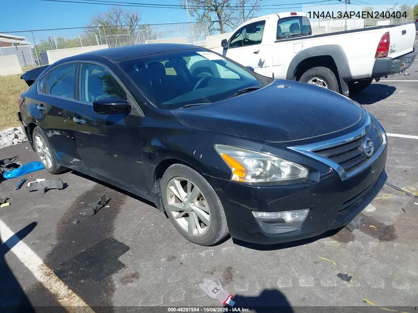 NISSAN ALTIMA 2014, VIN 1N4AL3AP4EN240404