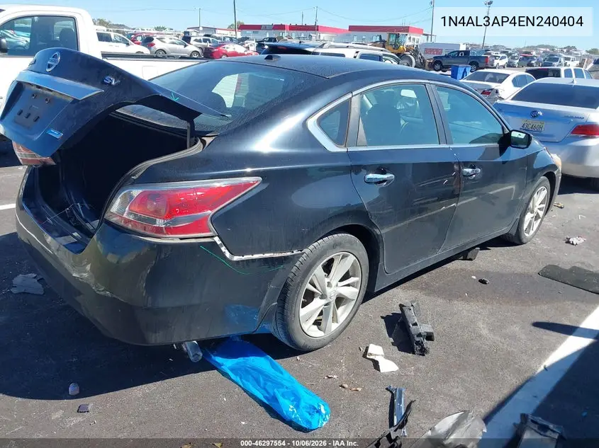 2014 NISSAN ALTIMA VIN 1N4AL3AP4EN240404 — фото 4