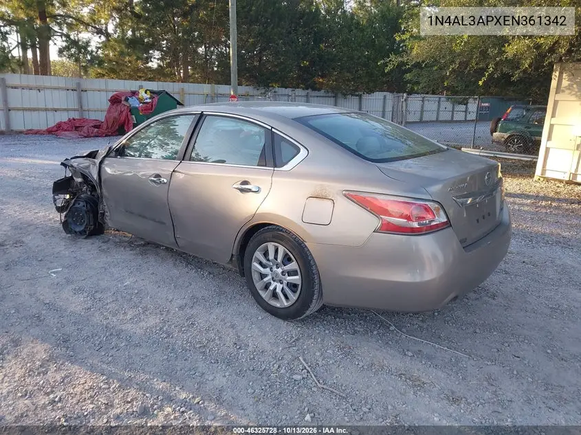 2014 NISSAN ALTIMA VIN 1N4AL3APXEN361342 — фото 3