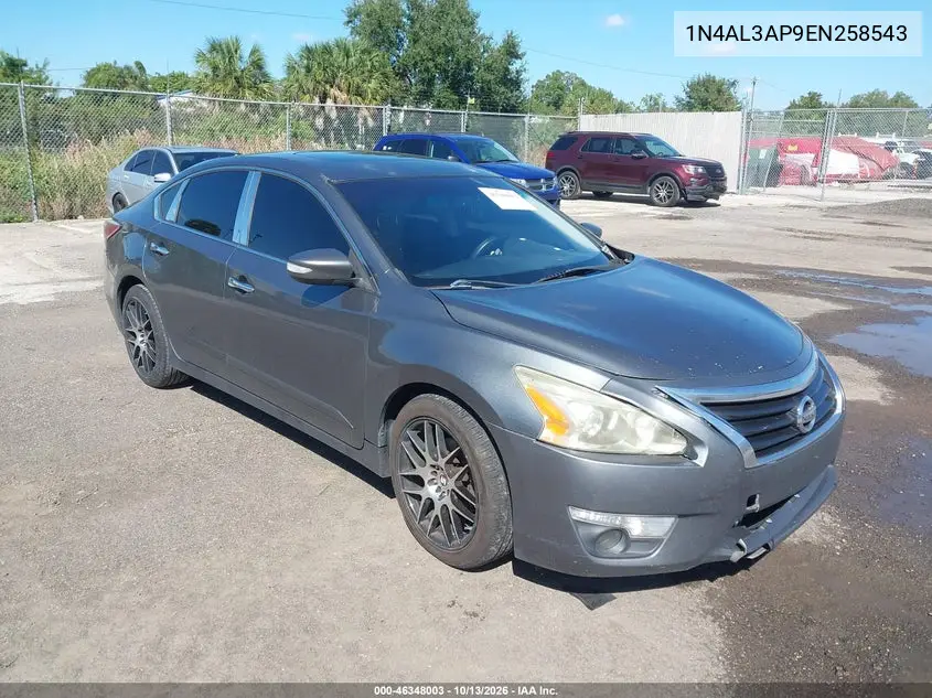 NISSAN ALTIMA 2014, VIN 1N4AL3AP9EN258543
