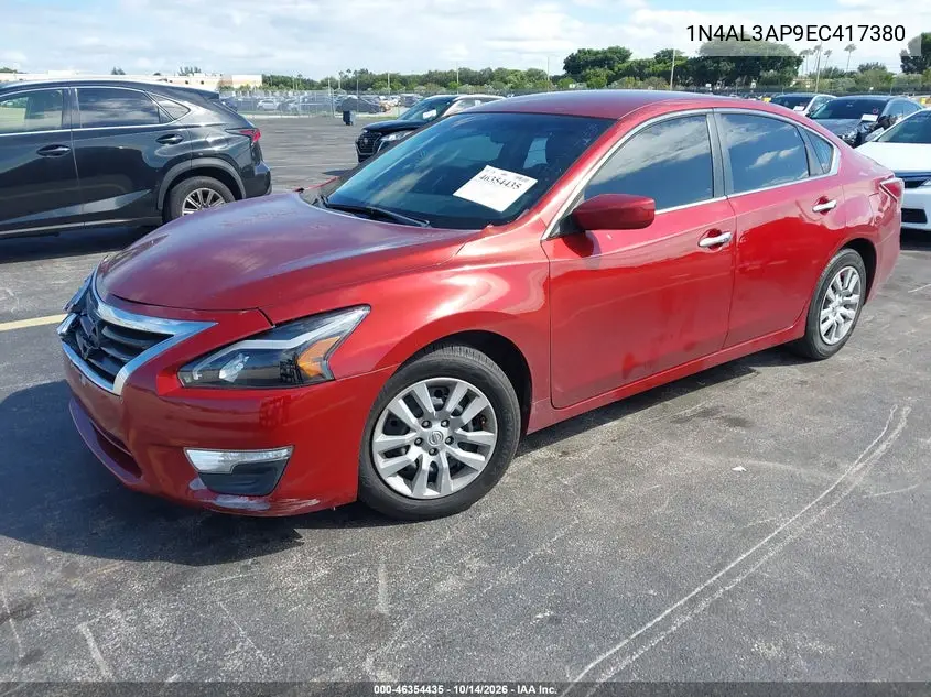 2014 NISSAN ALTIMA VIN 1N4AL3AP9EC417380 — фото 2