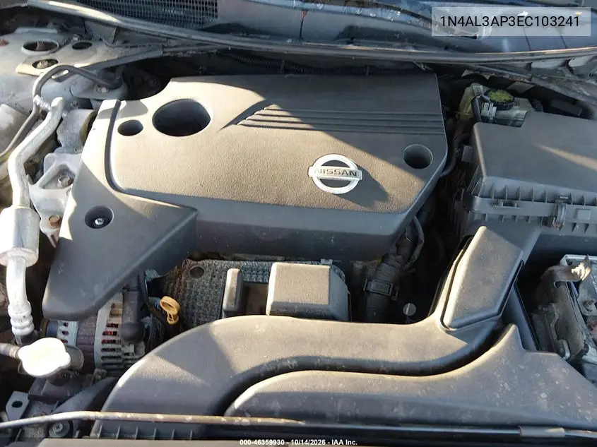 2014 NISSAN ALTIMA VIN 1N4AL3AP3EC103241 — фото 10