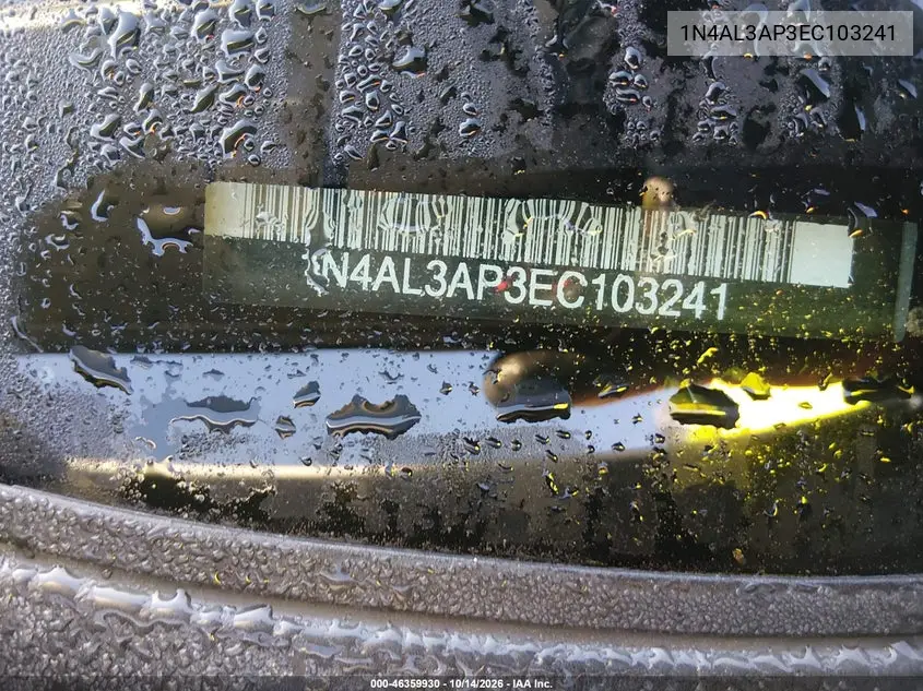 2014 NISSAN ALTIMA VIN 1N4AL3AP3EC103241 — фото 11
