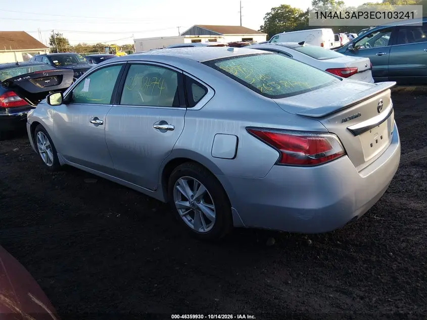 2014 NISSAN ALTIMA VIN 1N4AL3AP3EC103241 — фото 3