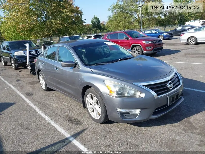 NISSAN ALTIMA 2014, VIN 1N4AL3AP2EC419133