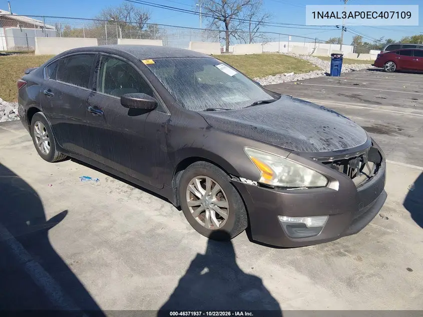 NISSAN ALTIMA 2014, VIN 1N4AL3AP0EC407109