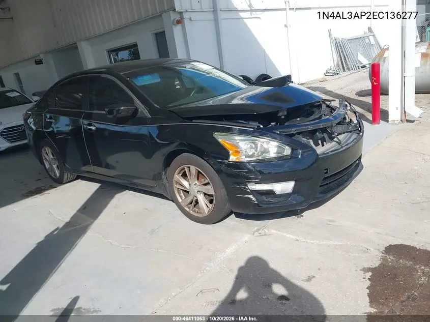 NISSAN ALTIMA 2014, VIN 1N4AL3AP2EC136277