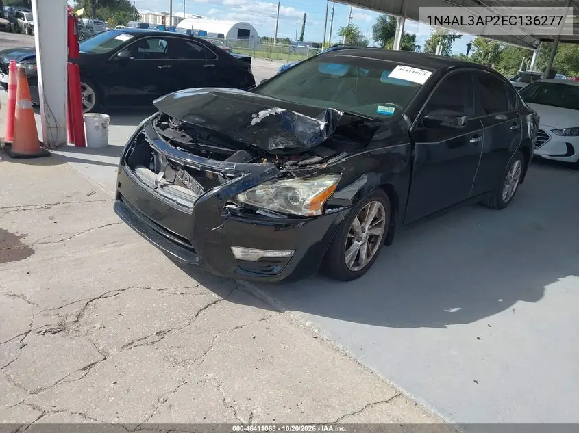 2014 NISSAN ALTIMA VIN 1N4AL3AP2EC136277 — фото 2