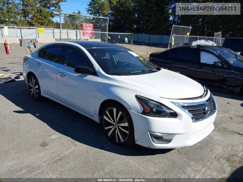 NISSAN ALTIMA 2014, VIN 1N4AL3AP2EN354711