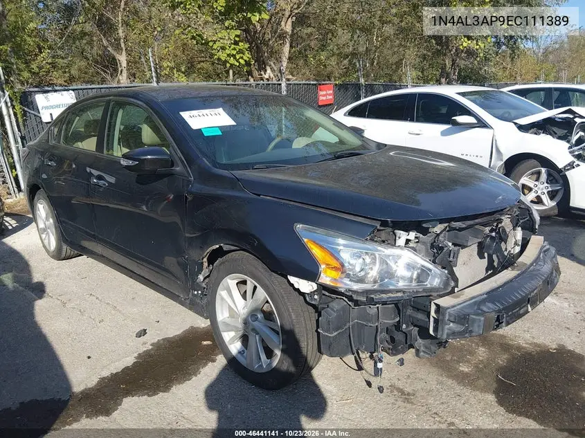 NISSAN ALTIMA 2014, VIN 1N4AL3AP9EC111389