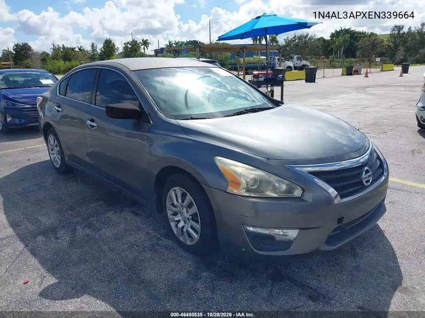 NISSAN ALTIMA 2014, VIN 1N4AL3APXEN339664