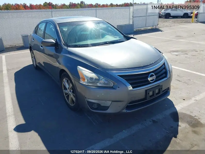 NISSAN ALTIMA 2015, VIN 1N4AL3AP4FN395309