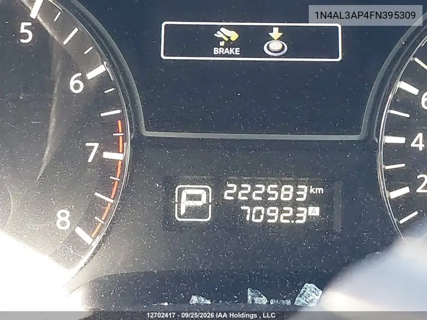 2015 NISSAN ALTIMA VIN 1N4AL3AP4FN395309 — фото 15