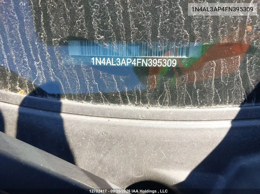 2015 NISSAN ALTIMA VIN 1N4AL3AP4FN395309 — фото 18