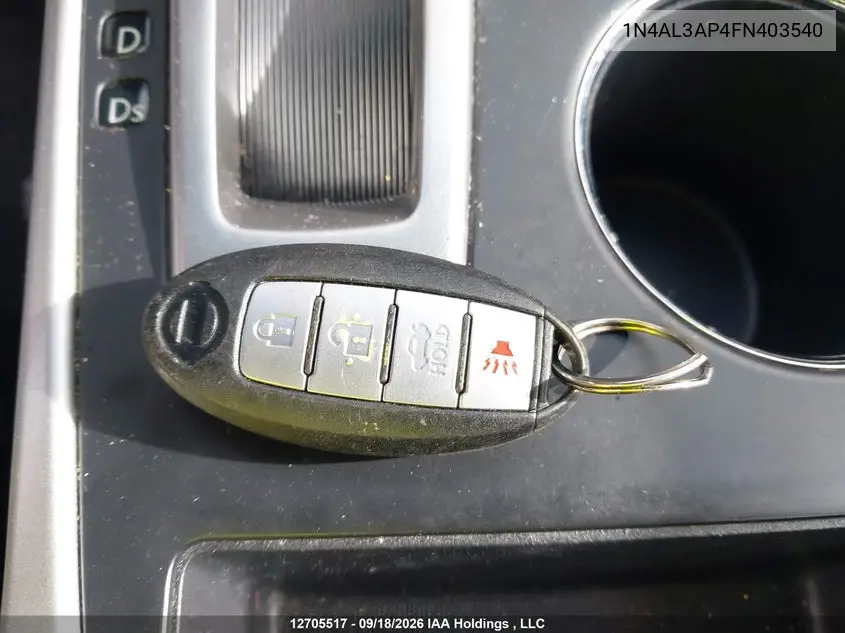 2015 NISSAN ALTIMA VIN 1N4AL3AP4FN403540 — фото 10