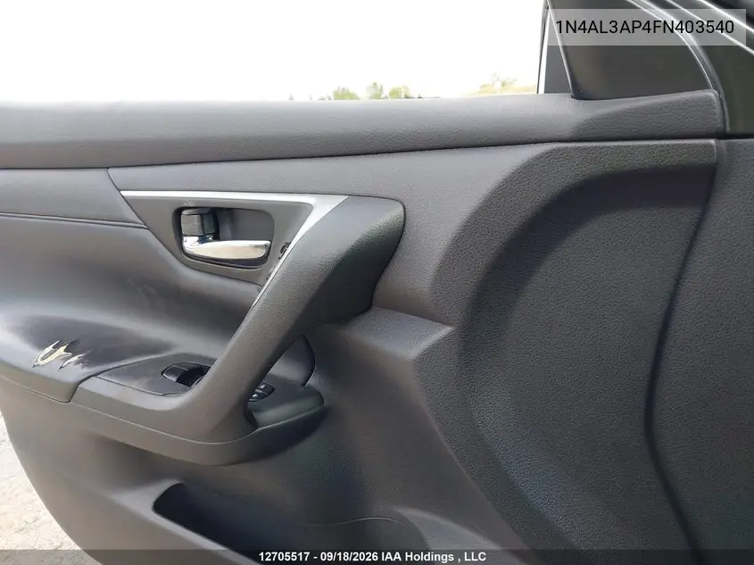2015 NISSAN ALTIMA VIN 1N4AL3AP4FN403540 — фото 18