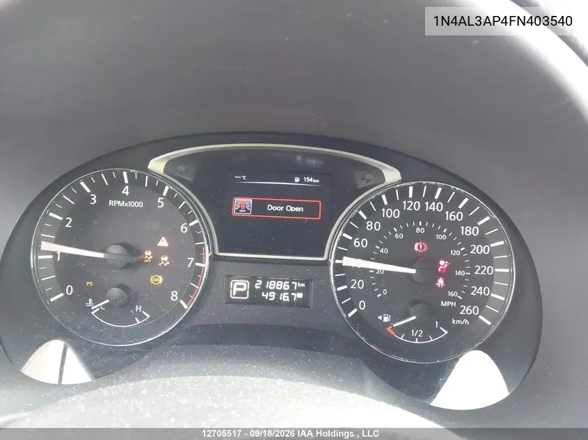 2015 NISSAN ALTIMA VIN 1N4AL3AP4FN403540 — фото 7