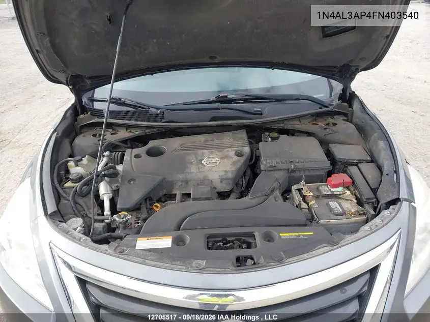 2015 NISSAN ALTIMA VIN 1N4AL3AP4FN403540 — фото 9