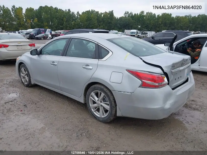 2015 NISSAN ALTIMA VIN 1N4AL3AP3FN864020 — фото 3