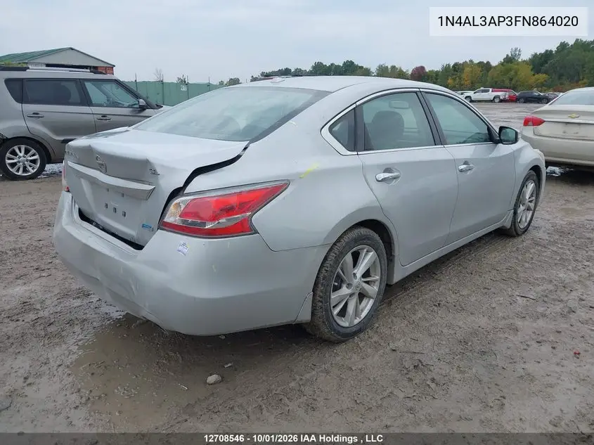 2015 NISSAN ALTIMA VIN 1N4AL3AP3FN864020 — фото 4