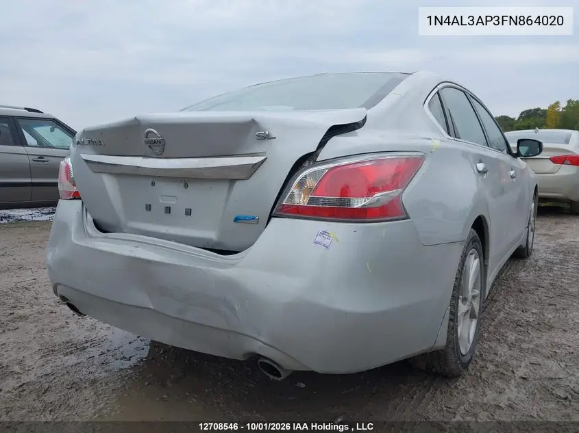 2015 NISSAN ALTIMA VIN 1N4AL3AP3FN864020 — фото 6