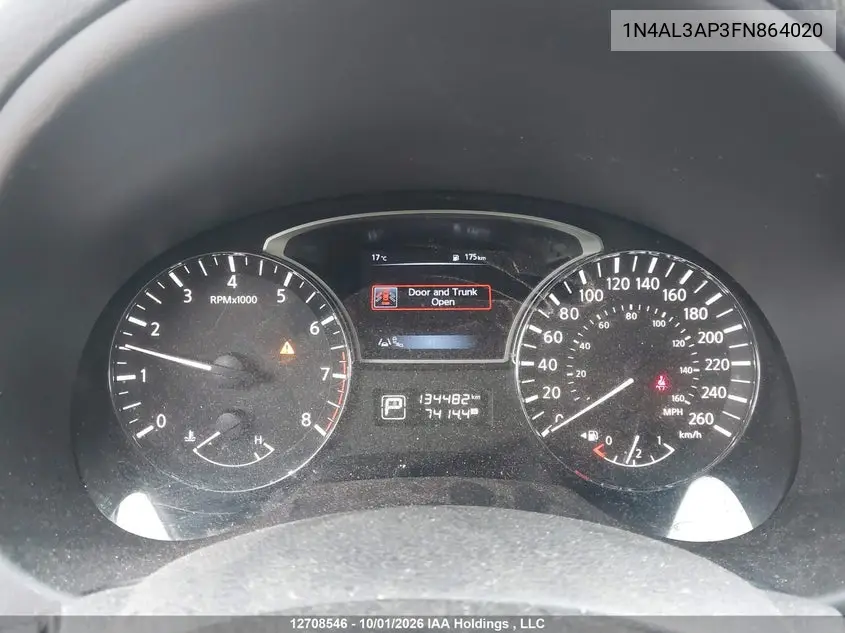 2015 NISSAN ALTIMA VIN 1N4AL3AP3FN864020 — фото 7
