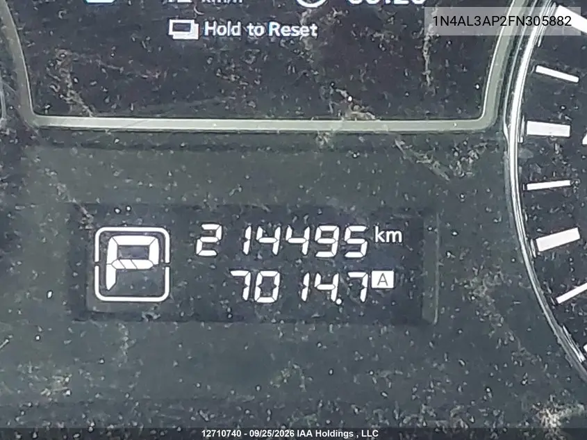 2015 NISSAN ALTIMA VIN 1N4AL3AP2FN305882 — фото 16